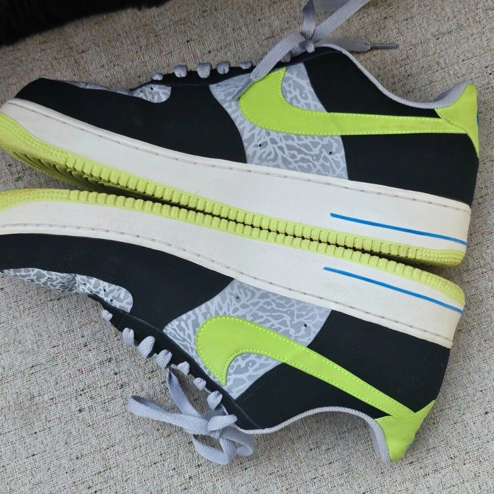 Nike Air Force 1 Men Sneaker Lace Up Shoes Multi Color Size 13US 12UK - Picture 5 of 10